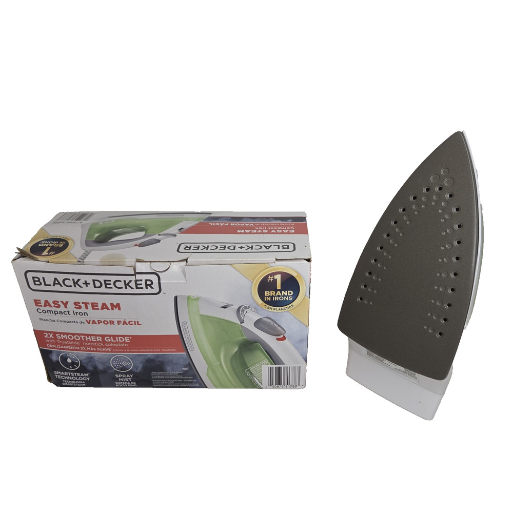 Black & Decker Iron IR02V 1200W Easy Steam Compact Green Ironing Steaming